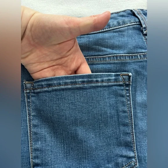 Lee Jeans Relaxed Fit Straight Leg High Rise Wash Blue Size M - Picture 12 of 12